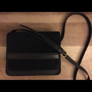 Madewell Leather and suede crossbody bag
